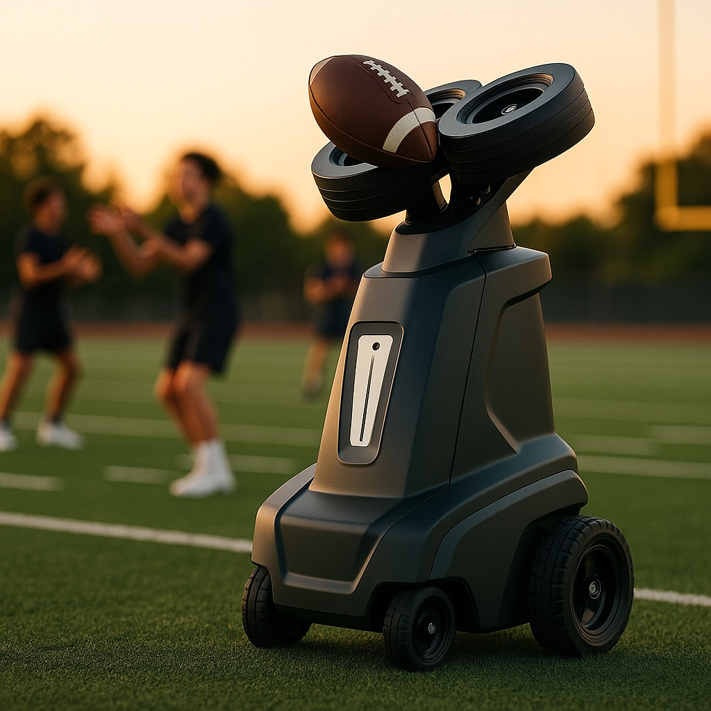 RoboQB automated football passing machine technology